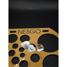 Nesgo Moda 12 Adet Kalp Formlu Doğal Düğme Seti (18 Mm)