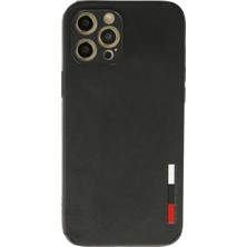The Gencoo Iphone 12 Pro Kılıf Loop Deri Silikon - Siyah