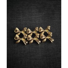 Nesgo Moda Z.a.r.a Fiyonk Model Metal Gold Düğme 6 Adet 23 mm 36 Boy
