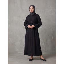 Foremia Pat Detay Elbise-Siyah -