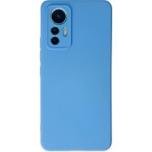 The Gencoo Xiaomi Mi 12 Lite Kılıf Nano Içi Kadife Silikon - Mavi