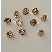 Nesgo Moda Üstü Kırışık Model Gold Bluz Düğmesi