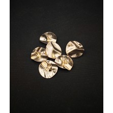 Nesgo Moda Z.a.r.a Özel Tasarım 6lı Gold Üzeri Kabartma Detay Büyük Düğme Seti(2.8cm)