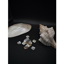 Nesgo Moda Doğal Kare Düğme Seti (12ADET /1,5 Cm*1,5 Cm)