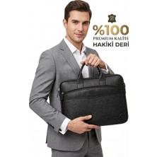 Başkent Çanta Evrak Çantası Hakiki Deri 15.6" Inç Laptop Çanta / Tablet A4 Dosya Uyumlu Premium %100 Orjinal Deri 8683255014170