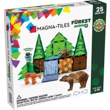 MAGNA-TILES® - Orman Hayvanları Manyetik Bloklar - 25 Parça