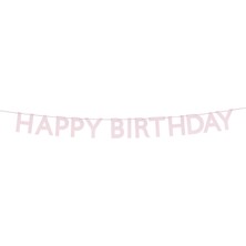 Meri Meri - Happy Birthday Keçe Asılan Süs - Pembe