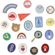 Meri Meri - Kamp Die-Cut Stickers - 25 Adet