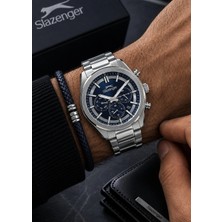 Slazenger Orijinal 2 Yıl Garantili 10ATM Su Geçirmez Çelik Kordon Erkek Kol Saati ILK.4202