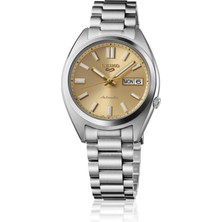 Seiko 5 Seiko SRPL59K Otomatik Çelik Gri Sarı Kadran 37 mm Erkek Kol Saati
