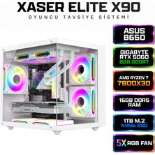 Xaser Elite X90 Ryzen 7 7800X3D 16GB Ddr5 Ram 1tb M.2 Nvme SSD 8gb RTX5060 Sıvı Soğutmalı Oyuncu Tavsiye Sistem