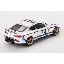 Mını Gt 3.0 Csl # 50 Beyaz Mavi ve Kırmızı Çizgili ve Altın Tekerlekler Limited Edition 1/64 Di