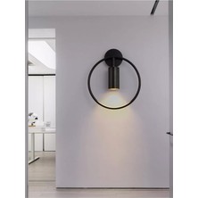 Modavize Spoti Modern Salon - Mutfak - Cafe Tasarım Siyah Renk Spot LED Aplik Siyah