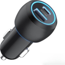 Araç Şarj Aleti Çakmaklık Type-C + USB Girişli 38W