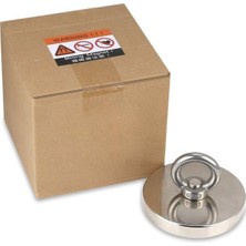 Dünya Magnet Süper Güçlü Halkalı Büyük Neodyum Pot Mıknatıs, 60MM Çap, Dekorasyon Mıknat