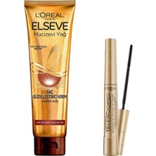 L'oréal Paris Telescopic Maskara - Siyah &amp; Elseve Mucizevi Yağ Saç Güzelleştirici Krem 150