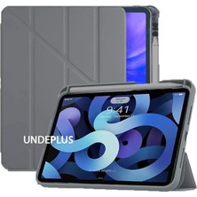 iPad Pro 11 2. Nesil ile Uyumlu Kılıf Kalem Bölmeli Trifolding Case A2228 A2068 A2230 A2231 Koyu