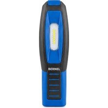 Bernel Şarjlı LED Fener LED Lamba Mıknatıslı Askı Aparatlı 600 Lümen Mavi Renk