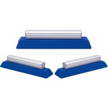 Amerikan Bilardo Masa Silme Takozu, Alüminyum Tutacaklı, 9 cm Genişlik, 40 cm Boy
