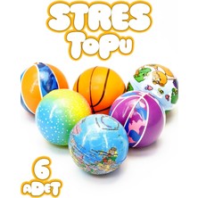 6 Adet Stres Topu Pu Kedi Oyuncağı Eğitici Avuç Güçlendirici Yumuşak No Stres Toy Ball Top 6