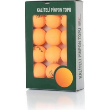 Kututr Yüksek Kalite 12 Adet 3 Yıldız Ping Pong Topu Sekme Garantili +40 Gazlı Masa Tenisi Pinpo