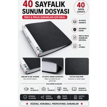 Glanart A4 Boy Için  Noki Sunum Dosyası 40 Sayfa (Hazır Poşetli Dosya) 1 Adet