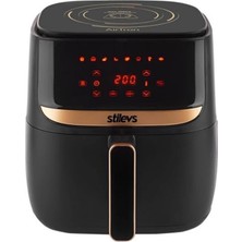 Stilevs Airtron Terazili Sıcak Hava Fritözü Siyah - AF-600