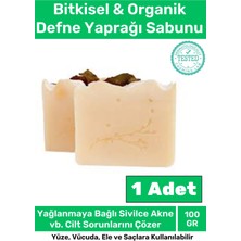 Floranova Özel Üretim %100 Doğal Defne Yaprağı Sabunu Organik Zeytinyağlı Defne Yapraklı Saç El Cilt Sabun