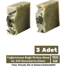 Floranova 100% Doğal Güzel Kokulu El Yüz Saç Vücut Cilt Onaran Kolajen Etkili Isırgan Bitkisel Sabun 3 Adet