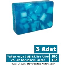Floranova %100 Doğal Güzel Kokulu El Yüz Saç Vücut Cilt Orijinal Bitkisel Kolojen Sabunu 100G - 3 Adet