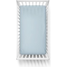 Mer-Tim 70X140 Penye Lastikli Bebek Çarşafı - Krem Mavi Yeşil 3'lü Set
