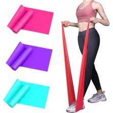 Slipt 3 Adet Pilates Bandı Plates Bantı Egzersiz Lastiği Yoga Egzersiz Bandı Orta Sert