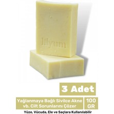 Floranova 100% Doğal Güzel Kokulu El Yüz Saç Vücut Cilt Onaran Kolajen Etkili Hamam Bitkisel Sabun 3 Adet