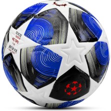 Pro-Series Pu Futbol Topu Lazer Kesim Şampiyonlar Beton Halı Saha Resmi Maç Futbol Topu Mavi 520