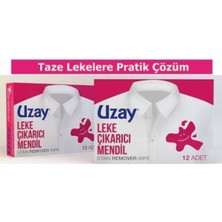 Uzay Leke Çıkarıcı Mendil, 12'li 2 Adet, Çamaşır Leke Çıkarıcı