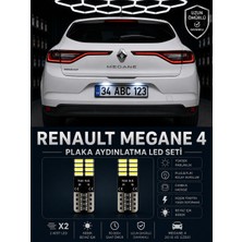 Renault Megane 4 Plaka Aydınlatma Seti Beyaz Özel Cob LED