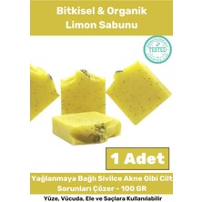 Floranova Özel Seri %100 Doğal Güzel Kokulu El Yüz Saç Vücut Cilt Orijinal Limon Sabunu - 1 Adet