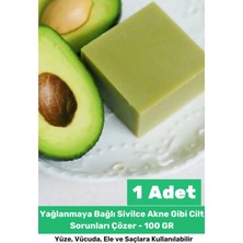 Floranova 100% Doğal Güzel Kokulu El Yüz Saç Vücut Cilt Onaran Kolajen Etkili Avokado Bitkisel Sabun 1 Adet