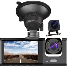 Mieco 1s WIFI/1920P FHD/170° Ultra Geniş Açı/gece Görüşü ve G-Sensörü/ 3 Kameralı Araç K