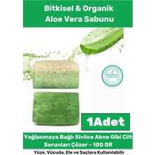Floranova Özel %100 Doğal Koku Yüz Cilt Beyazlatıcı Organik Nemlendirici Kabak Lifli Aloe Vera Sabunu 1 Adet