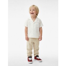 Koton Erkek Bebek Keten ve Viskon Karışımlı Beli Bağlamalı Rahat Kesim Basic Pantolon