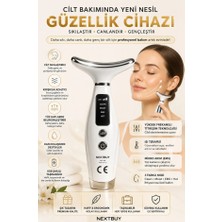 Ems Gıdık El Tipi Anti-Aging Sıkılaştırıcı Boyun Sarkma Yüz Boyun Kaldırma LED Güzellik Masaj Aleti
