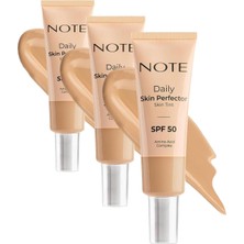 Daily Skin Perfector Skin Tint 150 Spf 50 Ton Eşitleyici Doğal Bitişli Renkli Nemlendirici 3 Pake