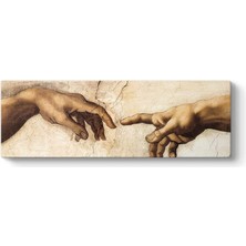 Michelangelo - Adem'in Yaratılışı Tablosu 150 x 50