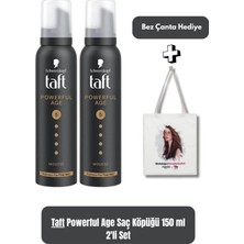 Schwarzkopf Powerful Age 5 Ekstra Güçlü Saç Köpüğü 150 ml X2 + Bez Çanta Hediyeli
