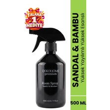 Sandal Ağacı Bambu Oda Kokusu Spreyi 500 ml %40 Esans Kalıcı Yüksek Yayılım
