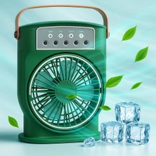 Coverzone Şarjlı Mini Buharlı Hava Soğutucu, Taşınabilir Portatif Mobil Sulu Klima, 3 Rüzgar