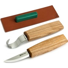 Beavercraft S01 Ahşap Kuksa Kaşık Oyma Bıçağı Seti 4 Parça