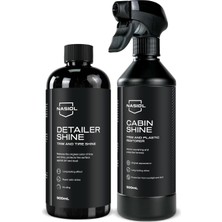 Nasiol Cabinshine Plastik Parlatıcı ve Detailershine Lastik Parlatıcı Seti