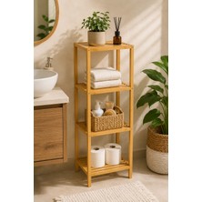 Robin Home 4 Raflı Bambu Çok Amaçlı Banyo & Mutfak Düzenleyici